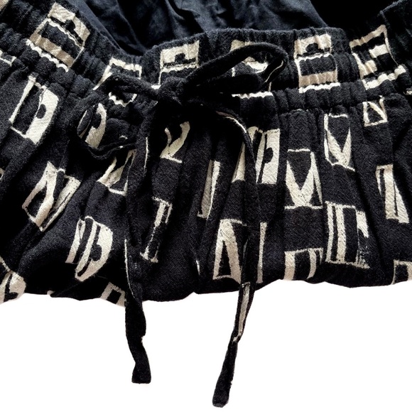 Madewell Black Cream Woodblock Mini Skirt S VGUC - Picture 8 of 13